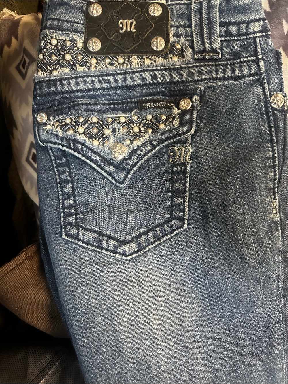 ✨ Miss Me Embellished Bootcut Jeans – Size 29